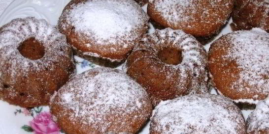 Кексы с яблоками