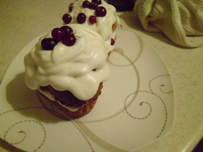 Рецепт кексов снежная горка