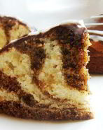 Кофейный мраморный кекс с рикоттой и ромом