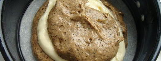 кофейный мраморный кекс с рикоттой и ромом. Шаг 2