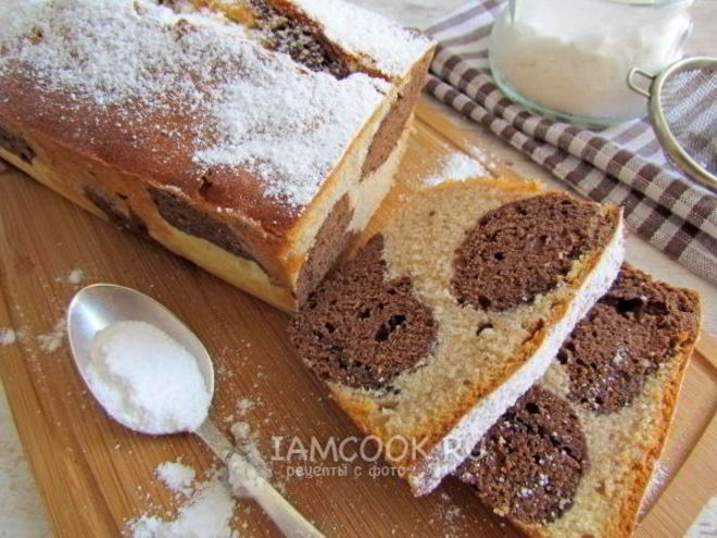 Рецепт леопардового кекса