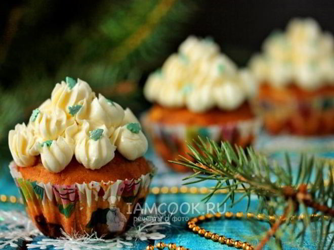 Рецепт лимонных кексов с кремом из белого шоколада
