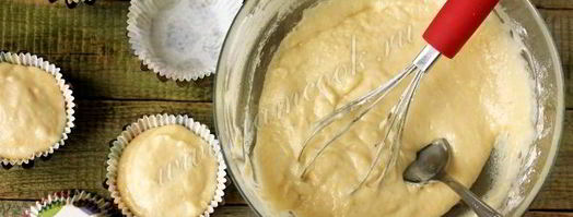 лимонные кексы с кремом из белого шоколада. Шаг 6