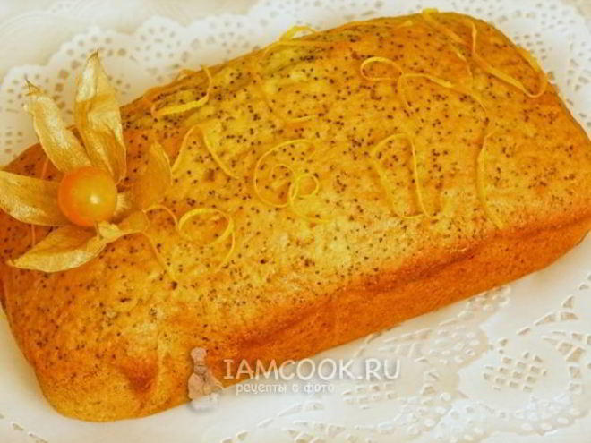 Рецепт макова-апельсинового кекс