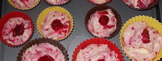 малиновые кексы. Шаг 6