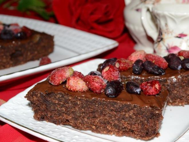 Рецепт манного кекса с кускусом и шоколадной крошкой