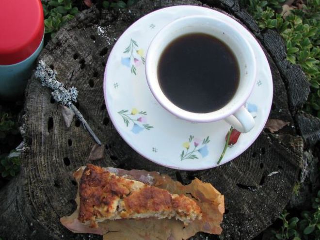 Рецепт миндального кекса с айвой