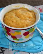 Морковный кекс без яиц в микроволновке