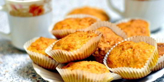 Морковные кексы со сметаной