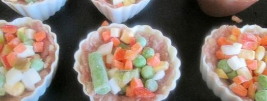 мясные кексы с овощами. Шаг 3