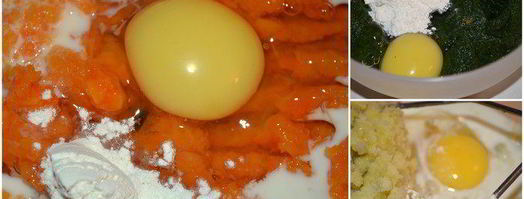 овощной кекс с красивым разрезом. Шаг 2