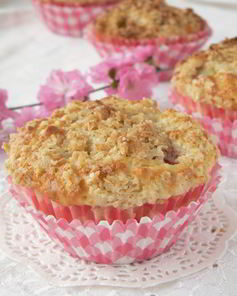 Овсяные кексы с ревенем