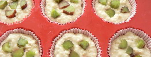 овсяные кексы с ревенем. Шаг 5