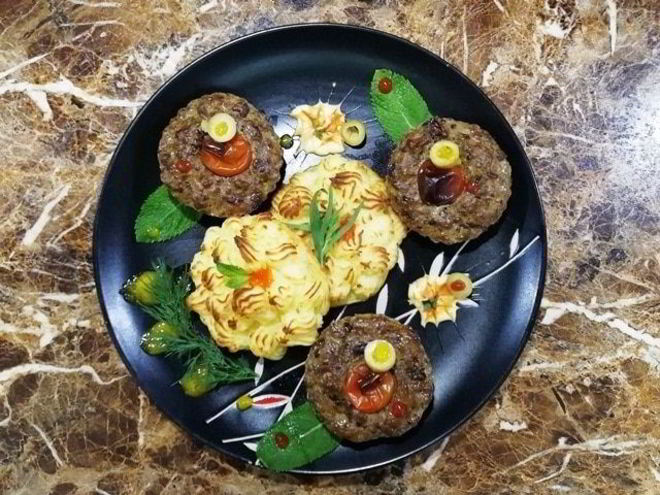 Рецепт печеночных кексов с картофелем дюшес