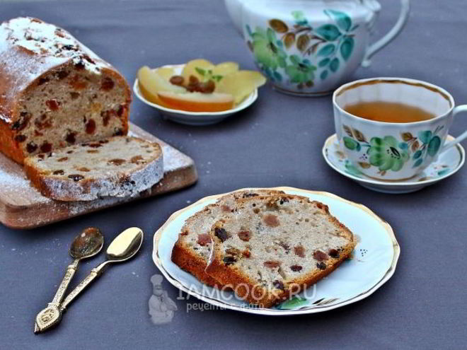 Рецепт постного кекса с изюмом