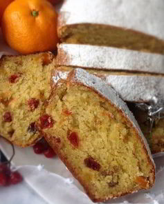Рождественский творожный кекс с сухофруктами и апельсиновым ароматом