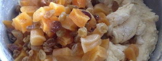 рождественский творожный кекс с сухофруктами и апельсиновым ароматом. Шаг 8