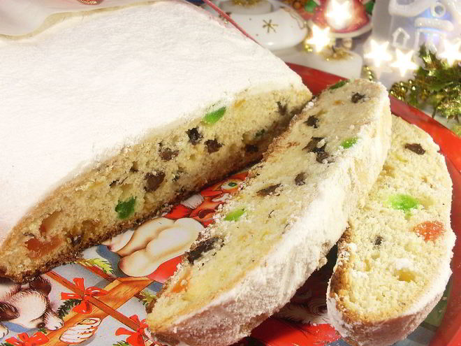Рецепт рождественского творожного штоллена