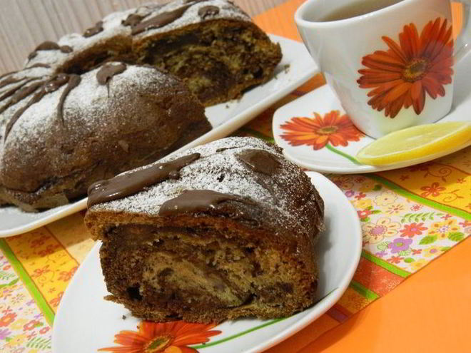 Рецепт шоколадна-бананового кекс