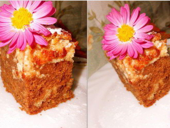 Рецепт шоколадного кекса с творогом