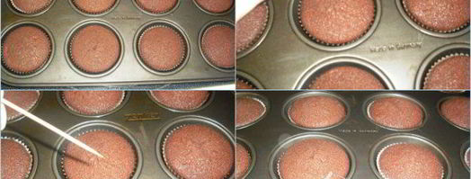 шоколадные капкейки украшенные шоколадным фростингом. Шаг 6