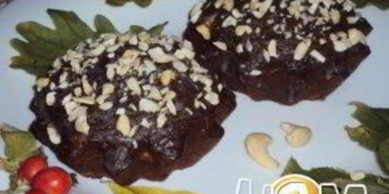 Шоколадные кексы с кабачком