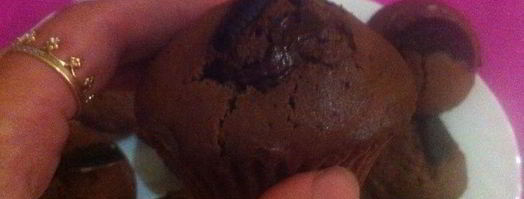 шоколадные кексы с печеньем. Шаг 5