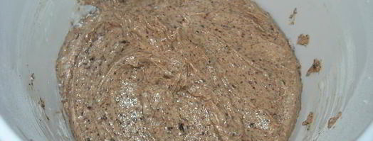 шоколадные кексы с персиками. Шаг 4