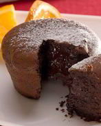 Шоколадные кексы с жидким центром