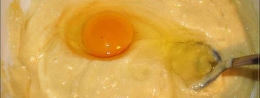 творожный кекс с клюквой. Шаг 3