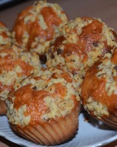 Творожные кексы с ореховой посыпкой