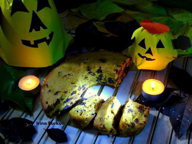 Рецепт тыквенного кекса с шоколадом и изюмом