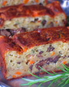 Закусочный кекс с куриной печенью