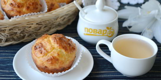 Закусочные кексы из плавленного сырка