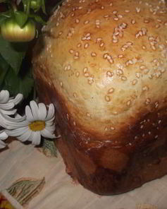 Белый хлеб с чесноком и укропом