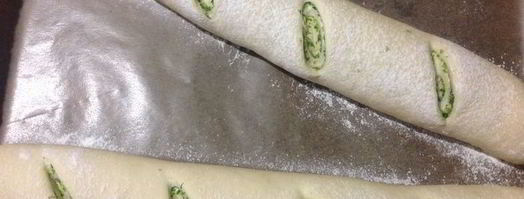 чесночный багет с зеленью. Шаг 13