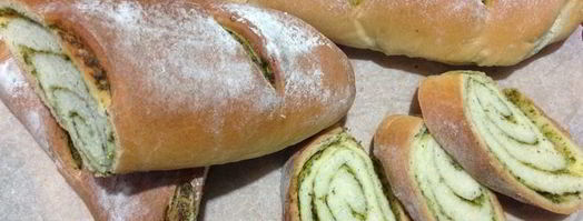 чесночный багет с зеленью. Шаг 14