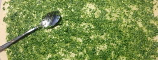 чесночный багет с зеленью. Шаг 8