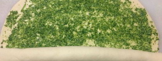 чесночный багет с зеленью. Шаг 9