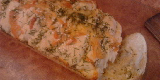 Чесночный хлеб с зеленью