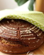 Картофельный хлеб на ржаной закваске