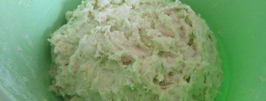 хлеб из кабачка с сыром и зеленью. Шаг 4