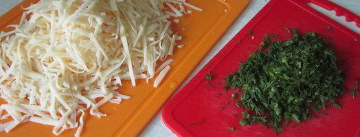 хлеб из кабачка с сыром и зеленью. Шаг 6