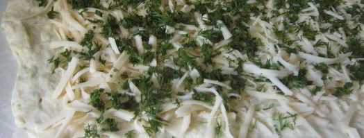 хлеб из кабачка с сыром и зеленью. Шаг 7