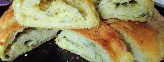 хлеб из кабачка с сыром и зеленью. Шаг 9