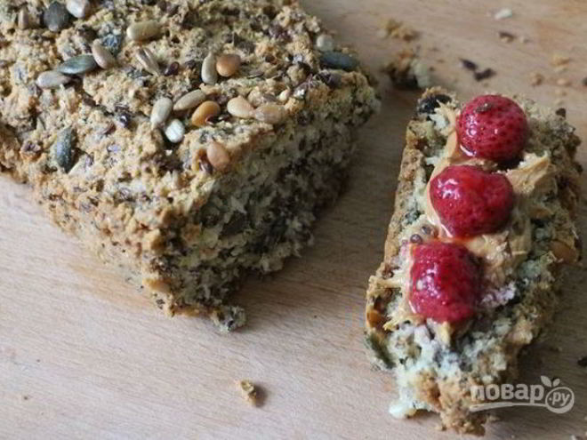 Рецепт хлеба из льняной и миндальной муки