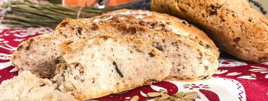 хлеб на ночной опаре с карамелизированным луком. Шаг 3