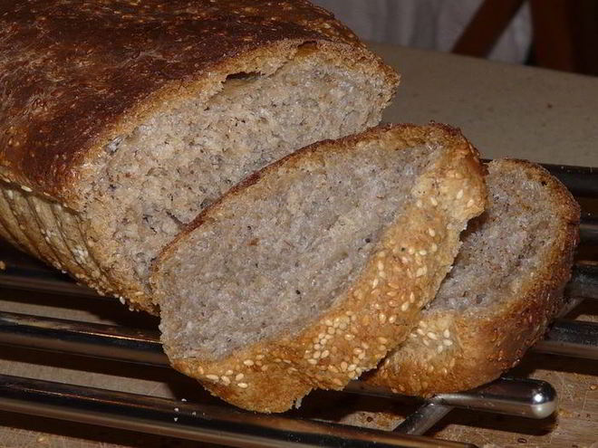 Рецепт хлеба с кунжутом