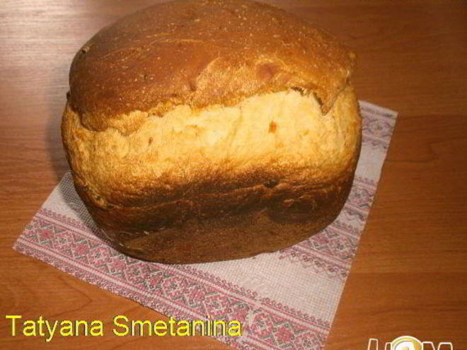 Рецепт хлеба с сыром и сырокопченой колбасой