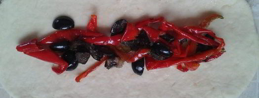 хлеб с вялеными перцами. Шаг 4